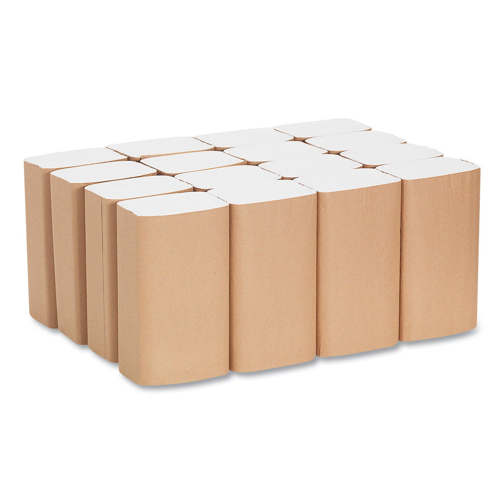 Georgia Pacific Pacific Blue Basic S-Fold Paper Towels, 10.25 x 9.25, White, 250/Pack, 16 Packs/Carton