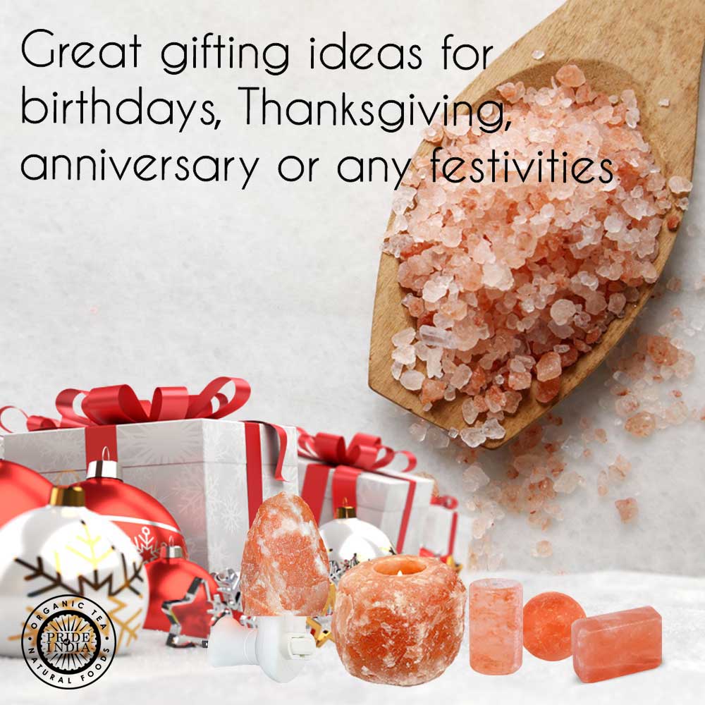 Himalayan Pink Salt Tea Light Holder by Pride of India – Salt Candle Holder – Room Décor Item – Great for Creating an Ambiance – Ideal for Home & Spa Uses – Natural Shape