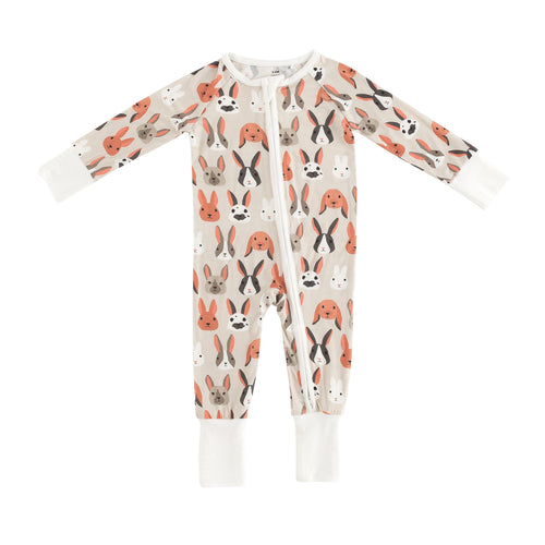 Bunny Crew (Convertible Zip Footies)
